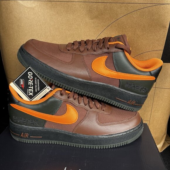 NEW Nike Air Force 1 GTX GoreTex Fauna Brown/Ceramic CK2630 201 Men Size 9.5 main image 5